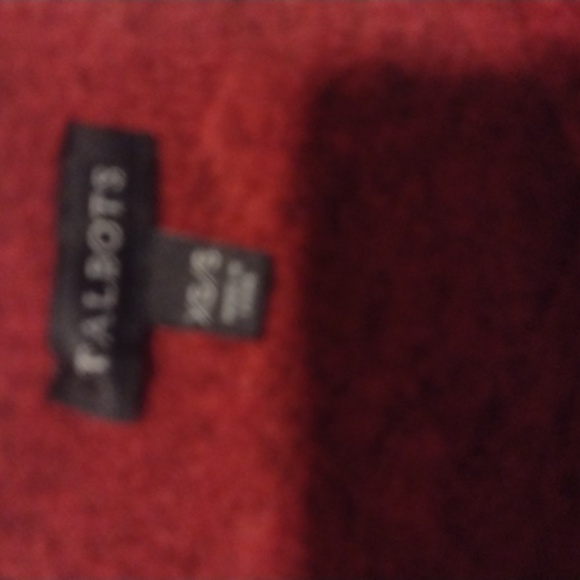 Beautiful Red Talbots Knit Poncho size small/xsmall Christmas - Picture 3 of 7